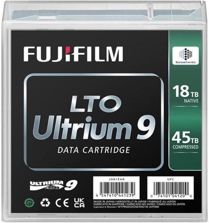 FUJIFILM LTO Ultrium 9 Data Cartridge with Case, 18/45TB Capacity