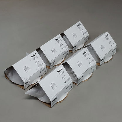 HALO LIGHTING 6-PACK! Coilex Baffle Inserts Slope 6" All White 456W (New)