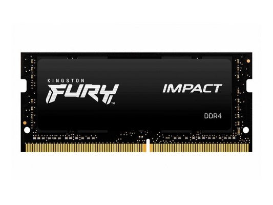 The Kingston 16GB 3200MHz DDR4 CL20 SODIMM FURY Impact delivers dependable high-speed performance for notebooks and small form factor systems. With a compact design and TAA compliance, it's ideal for both enterprise and government applications seeking reliable and certified memory upgrades.