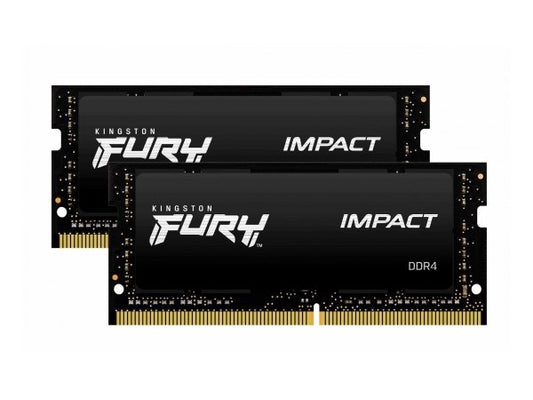 The Kingston FURY Impact 16GB DDR4 3200MHz SODIMM kit delivers reliable laptop memory performance in a compact form. Designed for TAA compliance and manufactured in Taiwan, this CL20 kit is ideal for users seeking dependable mobile computing upgrades. Optimized for power-efficient performance, it’s a solid fit for system builders and upgraders.