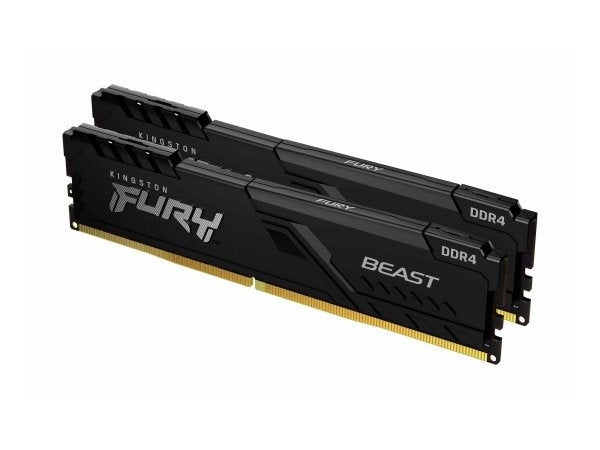 The Kingston 16GB DDR4 3600MHz CL17 DIMM Kit from the FURY Beast Black series delivers reliable, high-speed performance for demanding computing environments. This kit includes two 8GB modules, designed to enhance system responsiveness and multitasking capabilities. Featuring TAA compliance and production in Taiwan, it also offers compatibility for government and enterprise procurement standards.