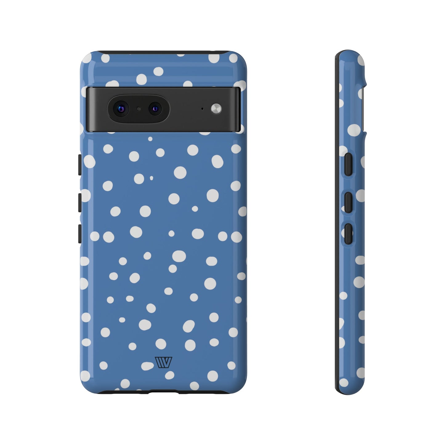 DUSTY BLUE DOTS | Tough Phone Case