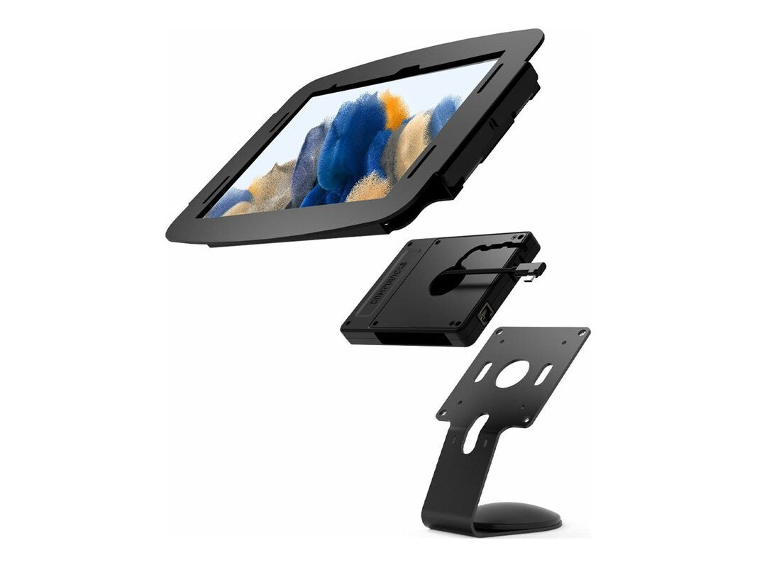 Support mural et hub COMPULOCKS pour Galaxy Tab A8 10,5 pouces, noir