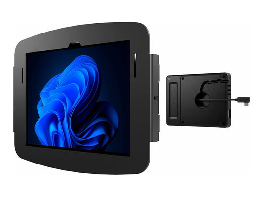Boîtier mural COMPULOCKS Surface Go avec hub, noir