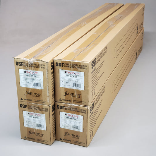 BARRON lighting group (4 PACK) Trace Lite 4' Stairwell Lighting Color & Power Switchable SSF-4-CP-SC
