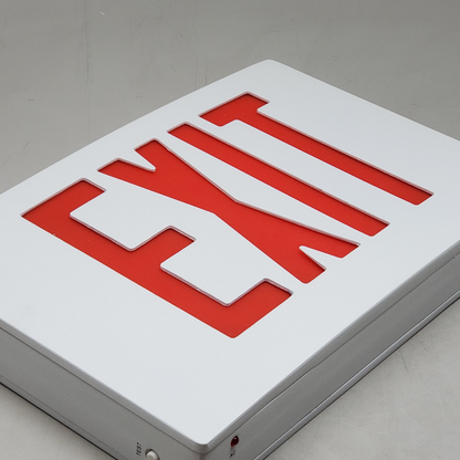 SKYLINE LIGHTING Exit Sign Hard Wired W/ Red Letters 12.5" EXD1RWWEM
