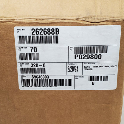 H&H TOOL INC Aluminum Braze Block 8mm & 19MM 262688B Auto Part 70 Pack 19lbs
