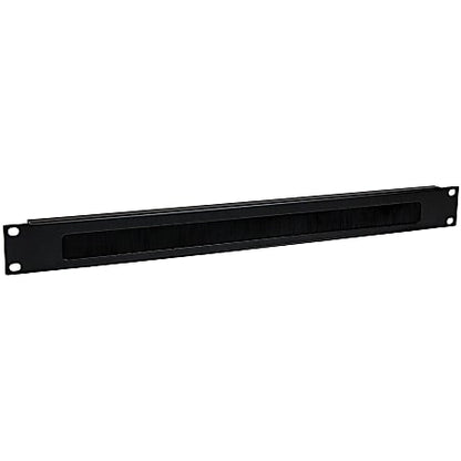 Panneau de gestion de câbles StarTech 1U, passe-câbles à brosse, acier, noir
