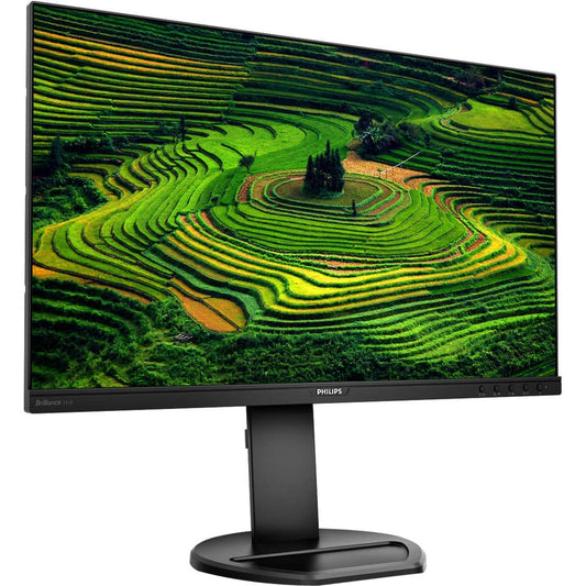 PHILIPS 241B8QJEB 23.8" FHD LCD Monitor, IPS, 75Hz, HDMI/DP/VGA/USB