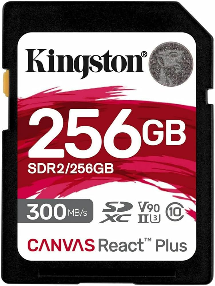 Carte mémoire Kingston Canvas React Plus SDXC UHS-II V90 256 Go