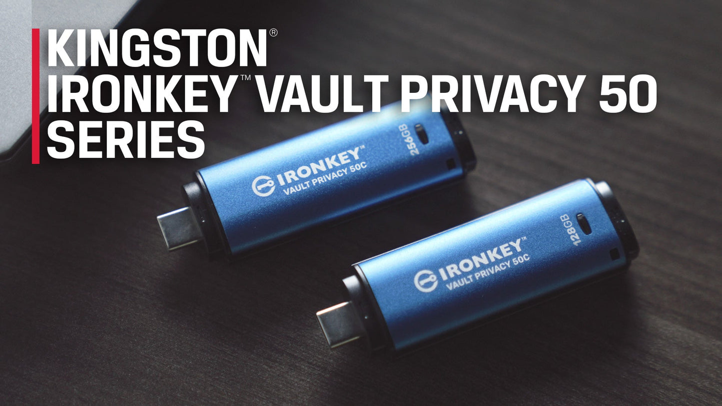 Clé USB cryptée Kingston IronKey Vault Privacy 50 256 Go USB-A