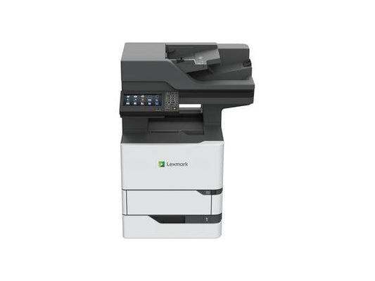 The Lexmark MX722ade is a high-performance monochrome laser multifunction printer designed for demanding workgroups. With blazing print and copy speeds up to 70 ppm and advanced security features, it meets the stringent requirements of TAA compliance. A 7-inch touchscreen and flexible media handling boost productivity in enterprise environments.