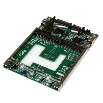 STARTECH Adaptateur double SSD mSATA vers SATA RAID 2,5", modèle 25SAT22MSAT