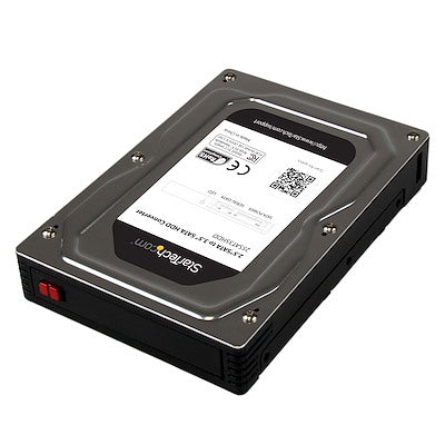 Boîtier adaptateur StarTech pour disque dur/SSD SATA 2,5" vers 3,5" - Noir/Argent