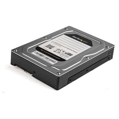 Boîtier adaptateur StarTech pour disque dur/SSD SATA 2,5" vers 3,5" - Noir/Argent