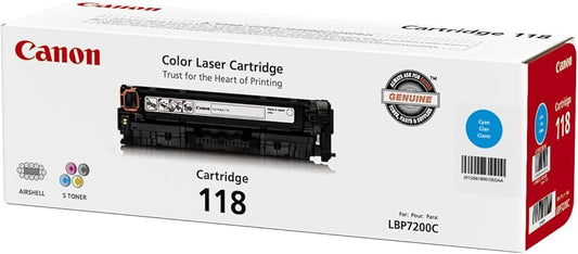Cartouche de toner cyan Canon 118, CRG118C, 2661B001AA
