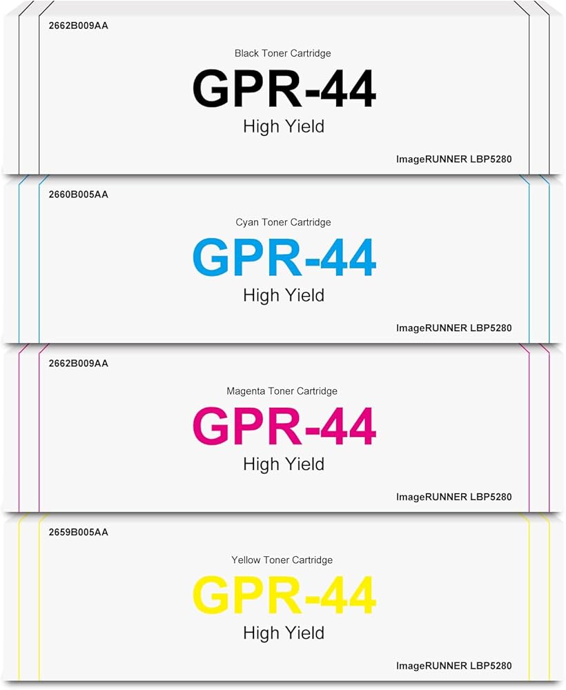 Cartouche de toner cyan CANON GPR-44 pour LBP5280, rendement de 2 900 pages