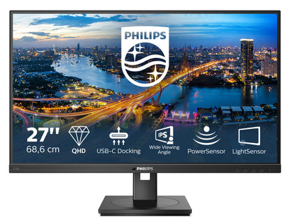 Moniteur LCD QHD PHILIPS 276B1 27 pouces avec USB-C et LAN