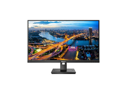 The PHILIPS 276B1 is a 27-inch flat QHD LCD monitor designed for precision and connectivity, featuring IPS technology and USB-C power delivery. With a resolution of 2560 x 1440, LowBlue Mode, and SmartImage enhancements, it delivers sharp visuals while minimizing eye strain. The monitor includes DisplayPort, HDMI, RJ45 LAN, and built-in stereo speakers, making it a versatile and productive choice for professional users.