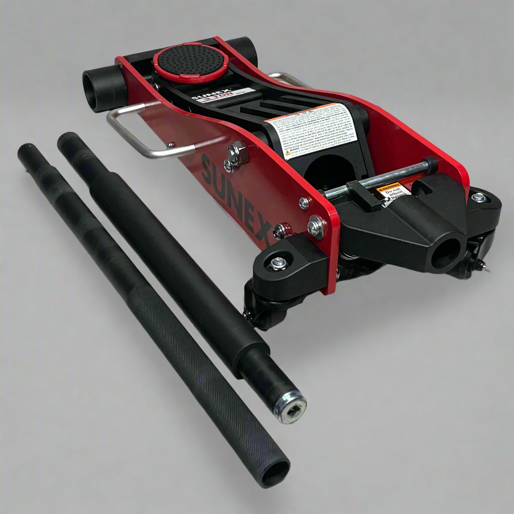 SSUNEX TOOLS 3 Ton Aluminum Floor Jack, Red 6603AJ