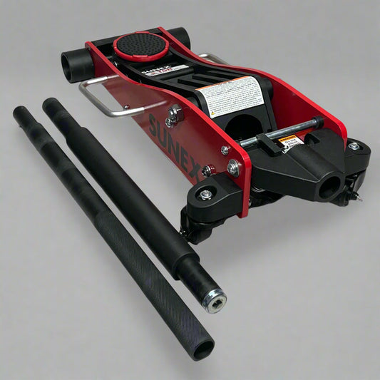 SSUNEX TOOLS 3 Ton Aluminum Floor Jack, Red 6603AJ