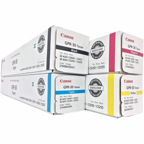 Cartouche de toner noir Canon GPR‑30, rendement de 44 000 pages