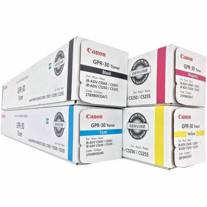 Cartouche de toner noir Canon GPR‑30, rendement de 44 000 pages
