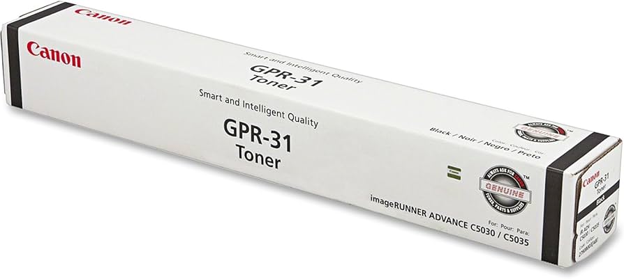 Cartouche de toner noir Canon GPR-31, rendement de 36 000 pages