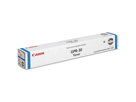 The Canon GPR-30 Cyan Toner Cartridge is engineered for high-performance color printing with compatible Canon ImageRUNNER ADVANCE models. Delivering up to 38,000 pages per cartridge, it ensures optimal efficiency for busy office environments. This genuine toner supports professional laser printing while ensuring consistent, vivid cyan output.