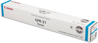 Cartouche de toner cyan Canon GPR-31, rendement de 27 000 pages
