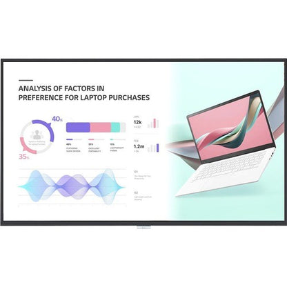 PHILIPS 98in UHD 24/7 Commercial Display, TAA Compliant, 500 nits