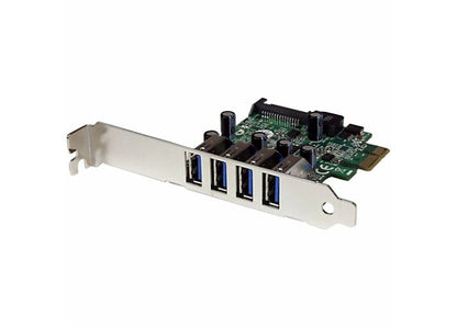 StarTech 4-Port USB 3.0 PCIe Controller Card with UASP & SATA Power