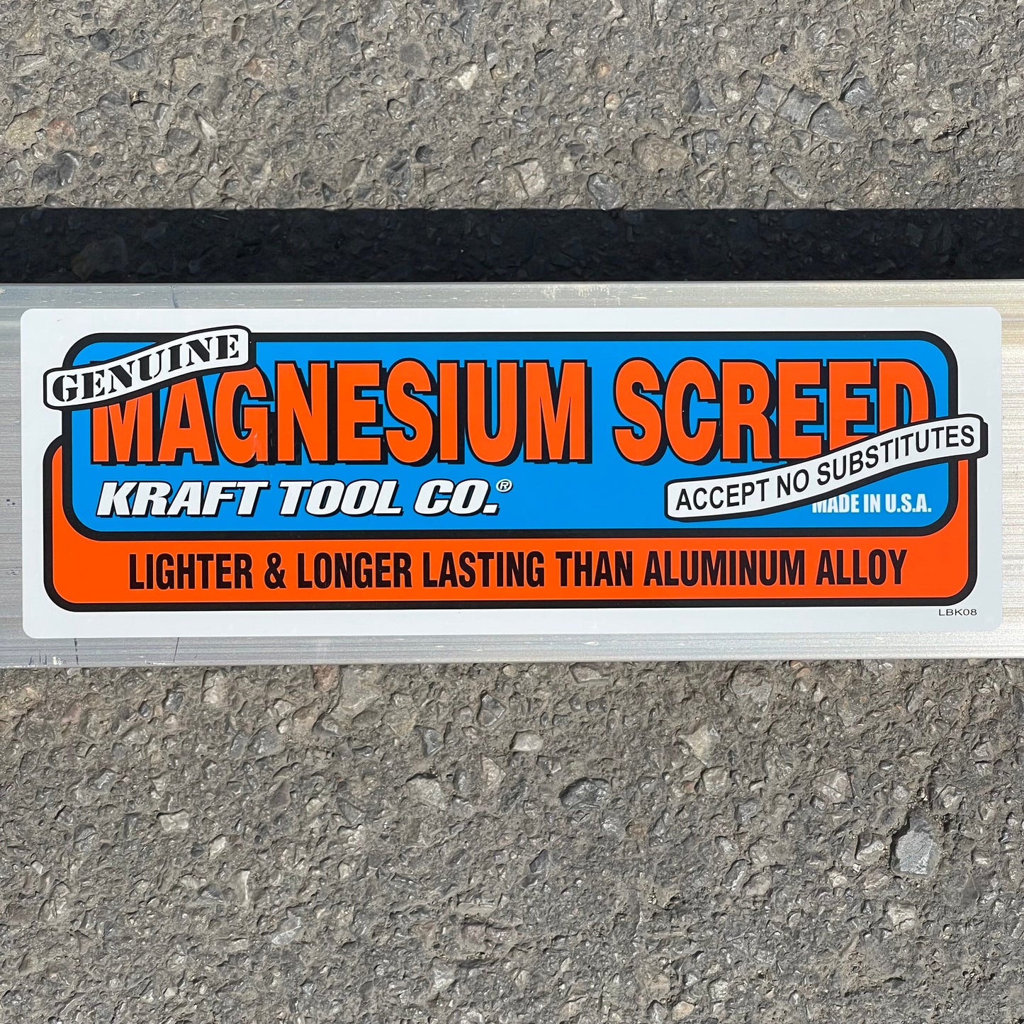 Z@ KRAFT TOOL CO. Magnesium Screed 14ft x 3-1/2” x 1-1/2” CC614