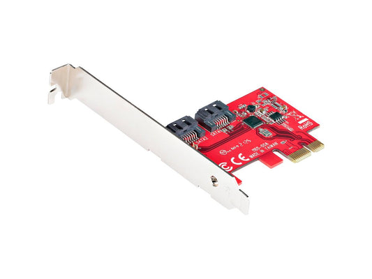 SATA III 6Gbps PCIe 2.0 x1 adapter card by StarTech enables expanded storage capabilities with high-speed connectivity. Engineered with the ASM1061 controller, it delivers a combined max throughput of 4Gbps for HDD, SSD, or optical drives. Ideal for system builders and IT professionals requiring reliable, TAA-compliant solutions.