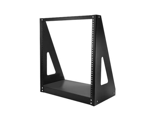 The StarTech 2-Post 12U Heavy-Duty Desktop Server Rack is a compact and durable solution for organizing IT, AV, and studio equipment. Built from solid steel, this free-standing rack is TAA compliant and ideal for desktops or confined environments where space is a premium. Its rugged open-frame design ensures ease of access while supporting heavy loads with reliable performance.