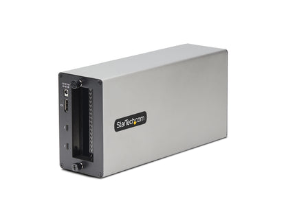 THUNDERBOLT 3 PCIE EXPANSION CHASSIS, ENCLOSURE BOX W/DUAL PCI-E SLOTS, EXTERNAL PCIE BOX FOR LAPTOP/DESKTOP/ALL-IN-ONE, 8K/4K VIDEO OUT, DRIVERLESS