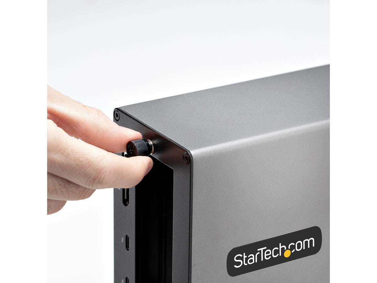 THUNDERBOLT 3 PCIE EXPANSION CHASSIS, ENCLOSURE BOX W/DUAL PCI-E SLOTS, EXTERNAL PCIE BOX FOR LAPTOP/DESKTOP/ALL-IN-ONE, 8K/4K VIDEO OUT, DRIVERLESS