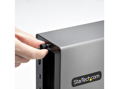 THUNDERBOLT 3 PCIE EXPANSION CHASSIS, ENCLOSURE BOX W/DUAL PCI-E SLOTS, EXTERNAL PCIE BOX FOR LAPTOP/DESKTOP/ALL-IN-ONE, 8K/4K VIDEO OUT, DRIVERLESS