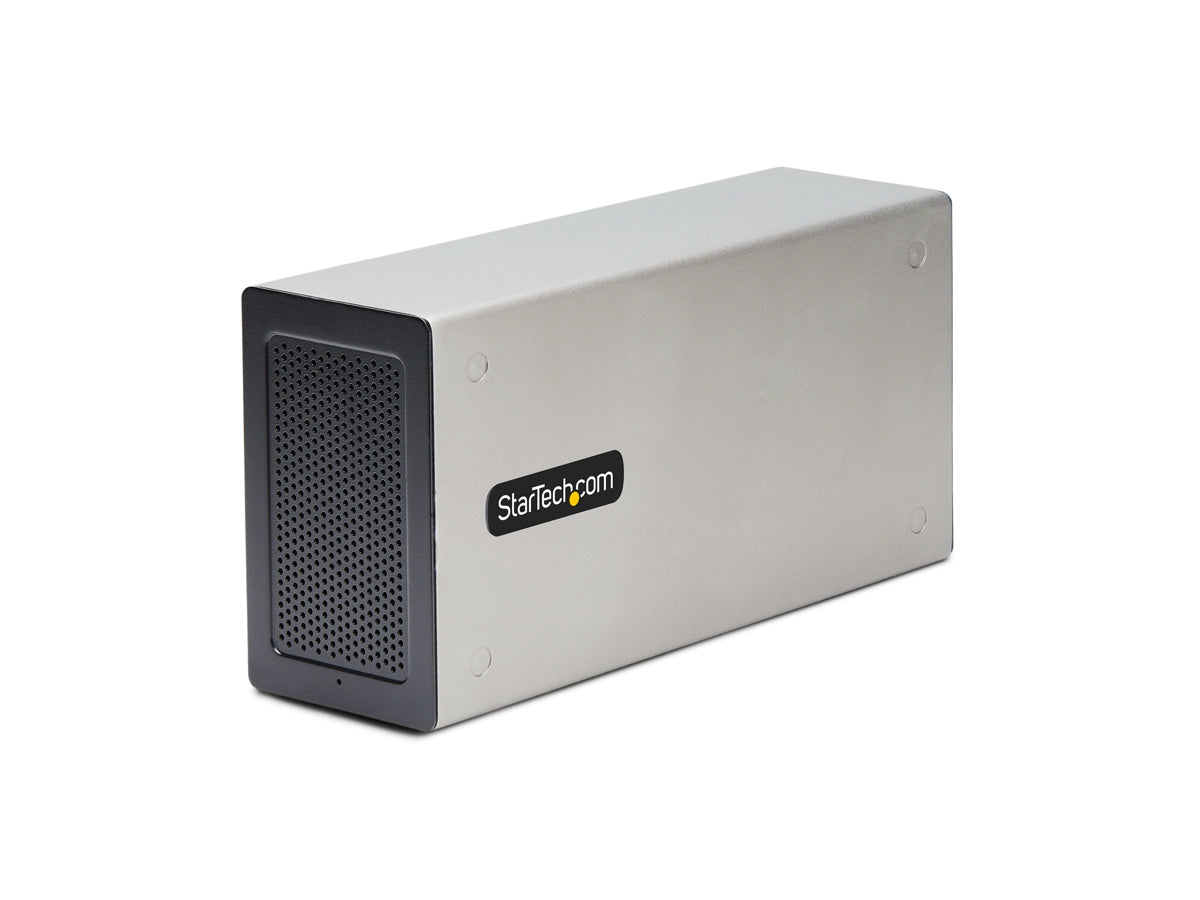 THUNDERBOLT 3 PCIE EXPANSION CHASSIS, ENCLOSURE BOX W/DUAL PCI-E SLOTS, EXTERNAL PCIE BOX FOR LAPTOP/DESKTOP/ALL-IN-ONE, 8K/4K VIDEO OUT, DRIVERLESS