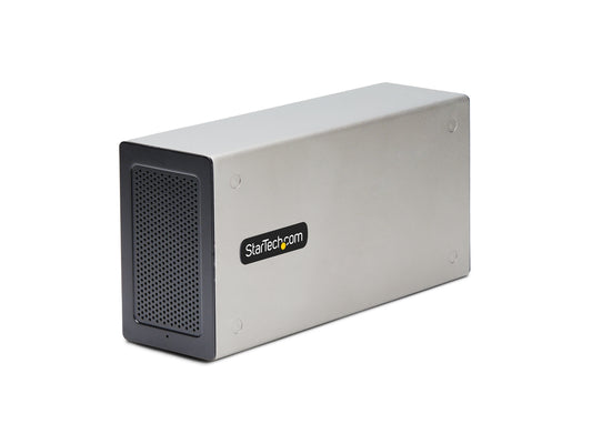 THUNDERBOLT 3 PCIE EXPANSION CHASSIS, ENCLOSURE BOX W/DUAL PCI-E SLOTS, EXTERNAL PCIE BOX FOR LAPTOP/DESKTOP/ALL-IN-ONE, 8K/4K VIDEO OUT, DRIVERLESS