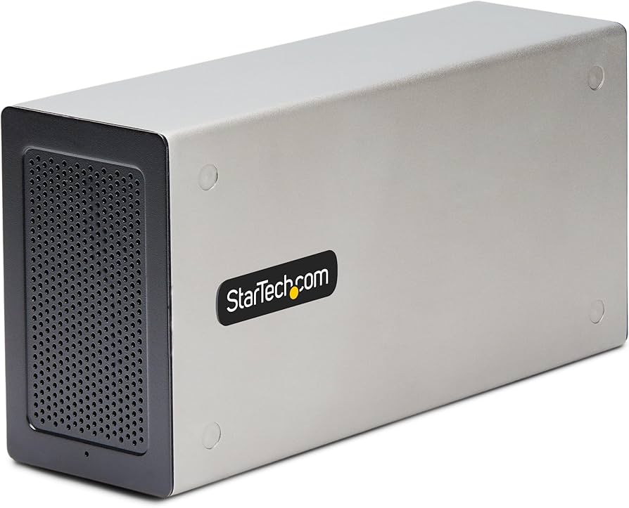 StarTech Thunderbolt 3 Dual PCIe Expansion Chassis, 8K/4K Output, Toolless
