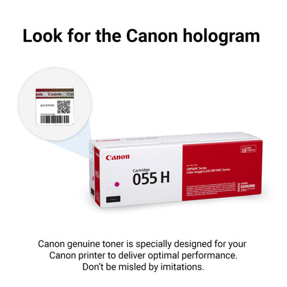 Cartouche de toner magenta haute capacité Canon 055, 3018C001