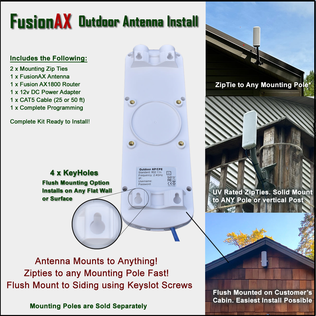 Extension de support mural Extreme Networks pour antennes directionnelles