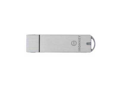 The Kingston IronKey Enterprise S1000E 32GB USB 3.0 flash drive provides high-assurance security with FIPS Level 3 certification and hardware encryption in a managed environment. Designed for organizations that require stringent data protection and TAA compliance, this durable drive ensures sensitive information remains protected on the move.