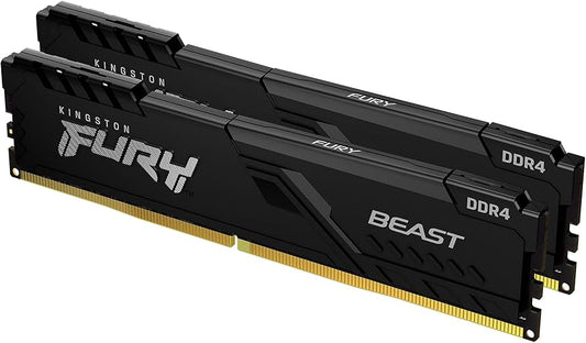 Kit Kingston 32 Go DDR4 3200 MHz CL16 DIMM (2 x 16 Go) Fury Beast Noir