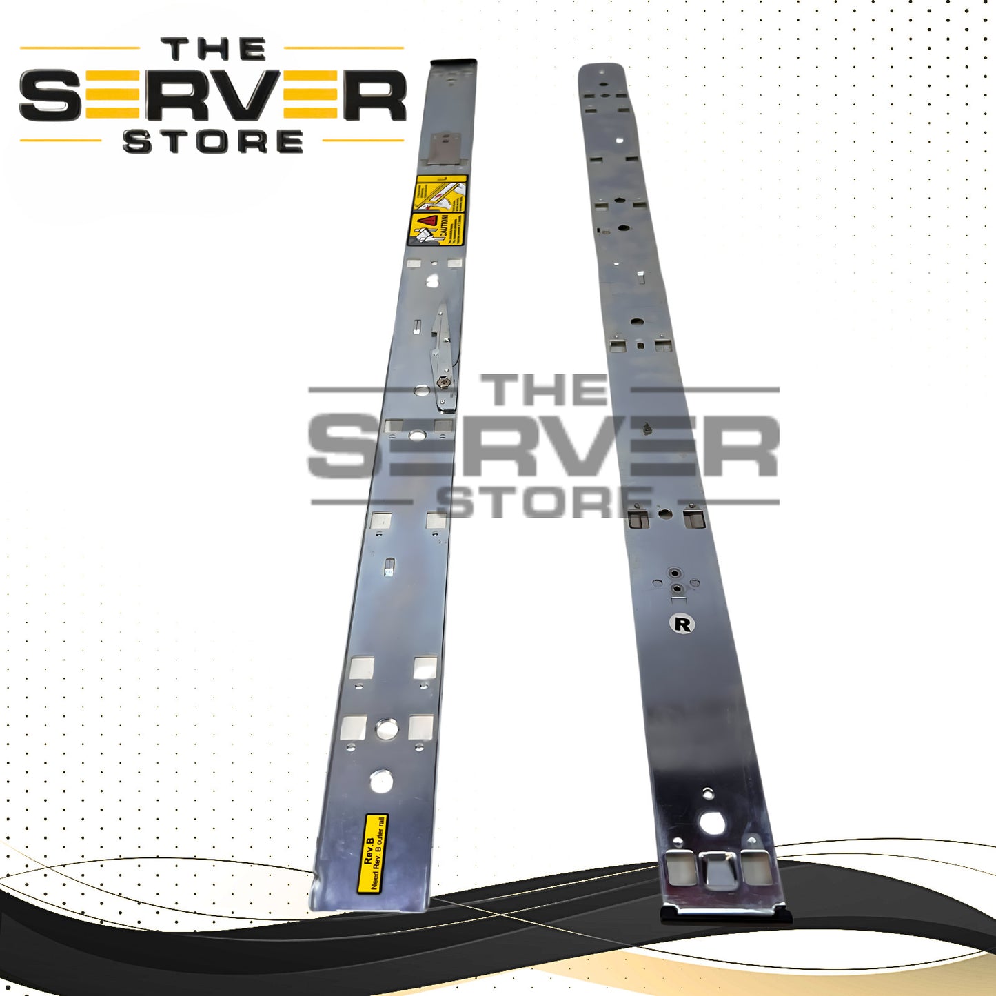 Kit de rails coulissants pour rack HP, réglables en profondeur, en métal, 2U+