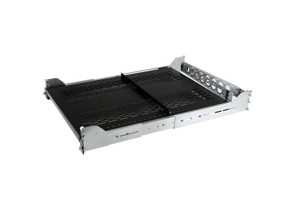 Étagère de rack coulissante ventilée réglable 2U StarTech avec bras de gestion des câbles