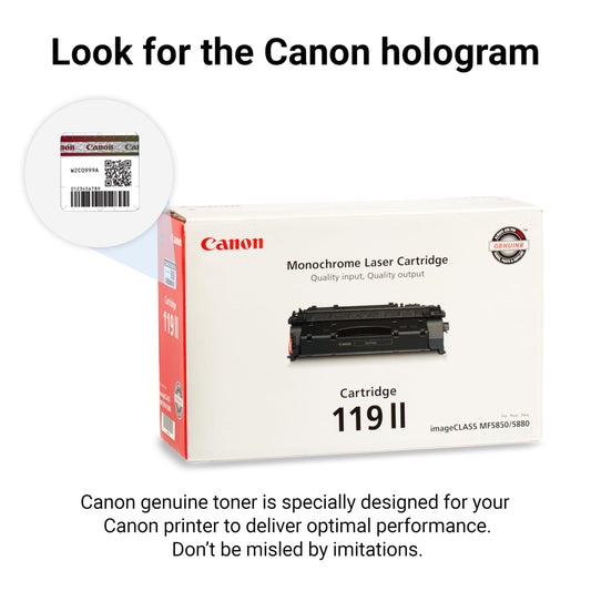 Cartouche de toner noir Canon 119 II, 6 400 pages, 3480B001