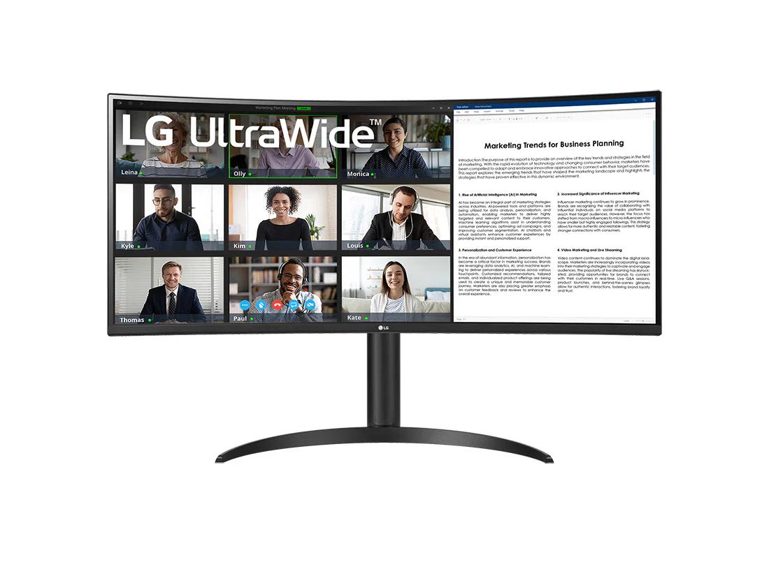 34 LG MONITOR, 3440X1440, 21:9 VA, HDMI 2.0 (2), DP 1.4, USB TYPE-C, USB 3.0 (2)