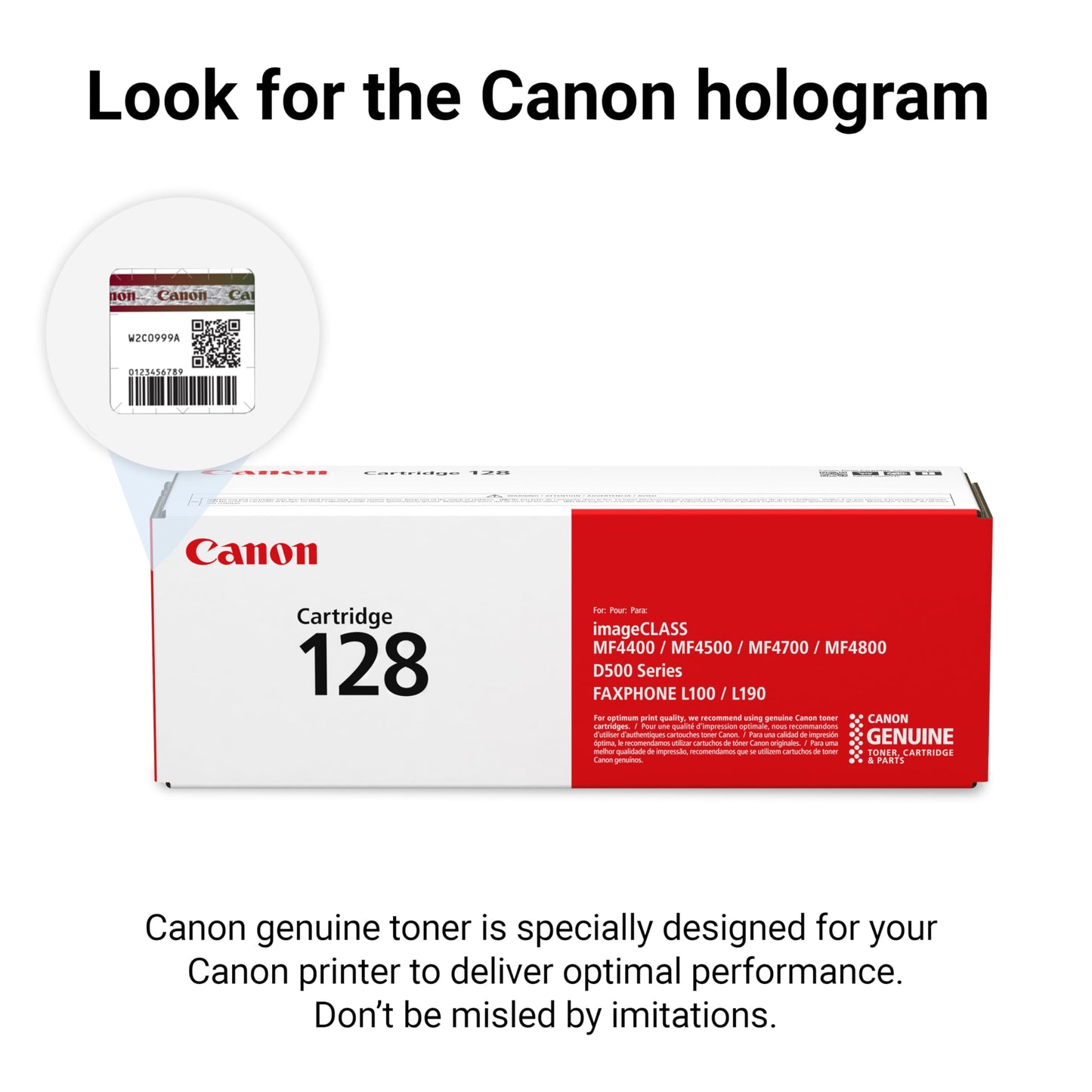 Cartouche de toner noir Canon 128, 3500B001, 2 100 pages